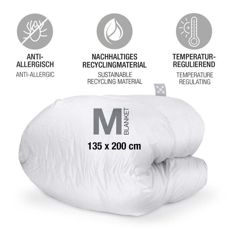 smart® Soft Blanket Größe M, weiche nachhaltige Ganzjahres Bett-Decke mit PrimaLoft Bio Füllung aus biologisch abbaubaren Recyclingfasern, allergiker-geeignet, temperatur-regulierend