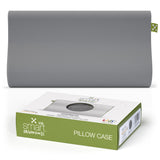 smart® Kids Ergonomic Pillow Case, weicher Kissenbezug aus Baumwolle passgenau für das ergonomische Kinder-Kopfkissen smart® Kids Ergonomic Pillow in der Farbe Grau